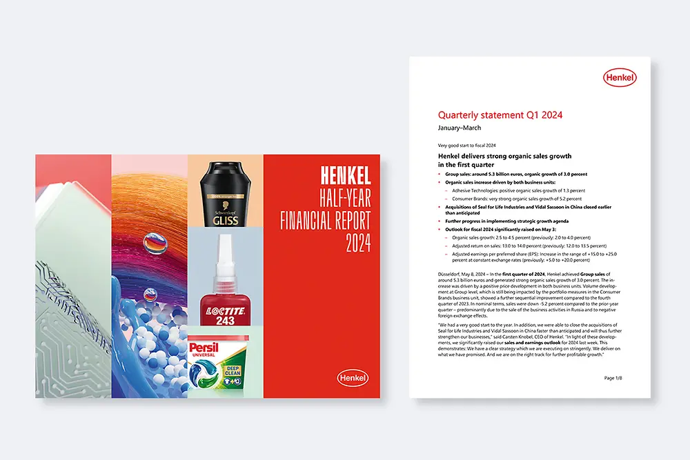 Covers of Henkel reports